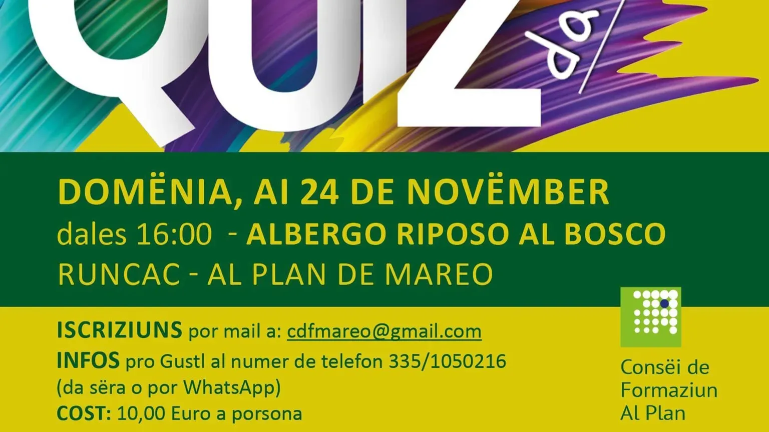 Consei de Formaziun Al Plan Verschiedene Farben